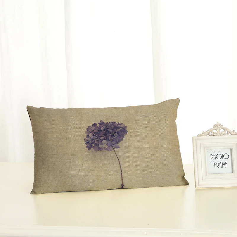 Высокое качество Цветочная Домашняя одежда поясничная подушка наволочка для