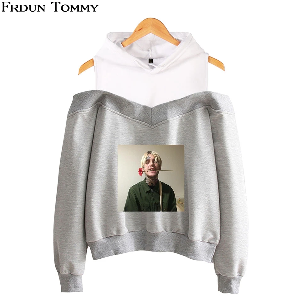 

Lil Peep Hoodies Sweatshirt Off-shoulder Cool Solar system 2018 New Fashion Women's Exclusive Kpop Sexy Sweatshirt