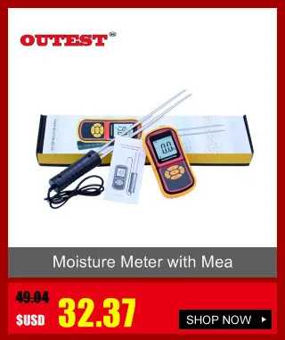 OUTEST GM610 цифровой ЖК-дисплей Дисплей Деревянные Измеритель влажности Датчик влажности тестер Лесоматериалы влажной детектор гигрометр