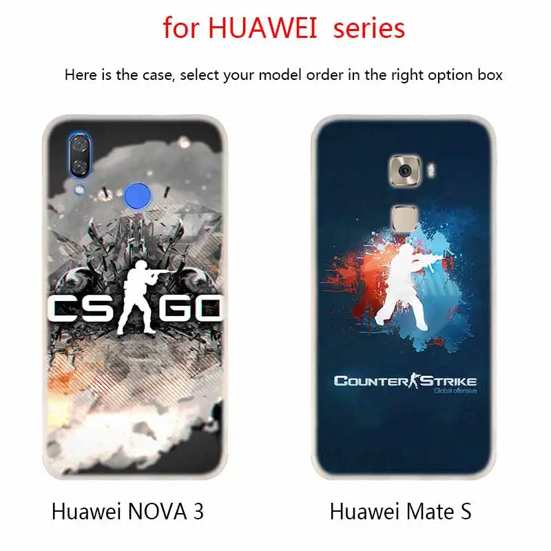 Мягкие силиконовые чехлы CS go для Huawei Mate 10 Lite 20 Pro 20X S Y5 2017 Y9 2018 2019 NOVA 3 3i 4 | Мобильные