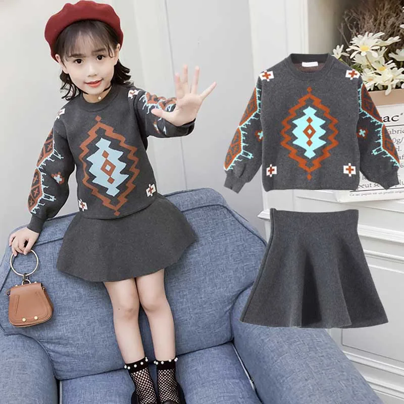 ACE LOVE/зимние свитера для девочек платье Дети вязать пуловеры женщин дети