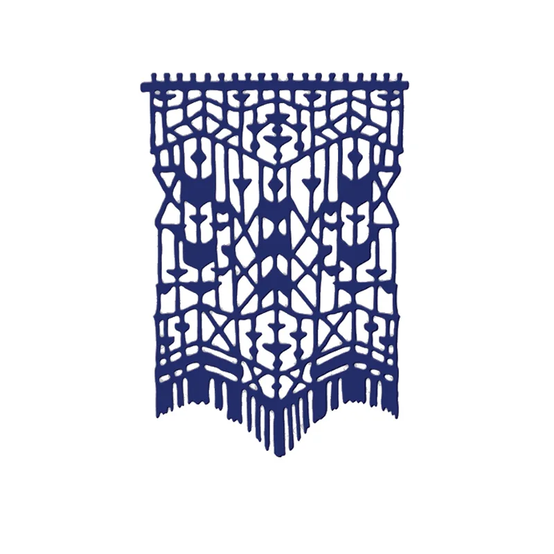 Штора из бисера для скрапбукинга с металлическими вырубками сделай сам