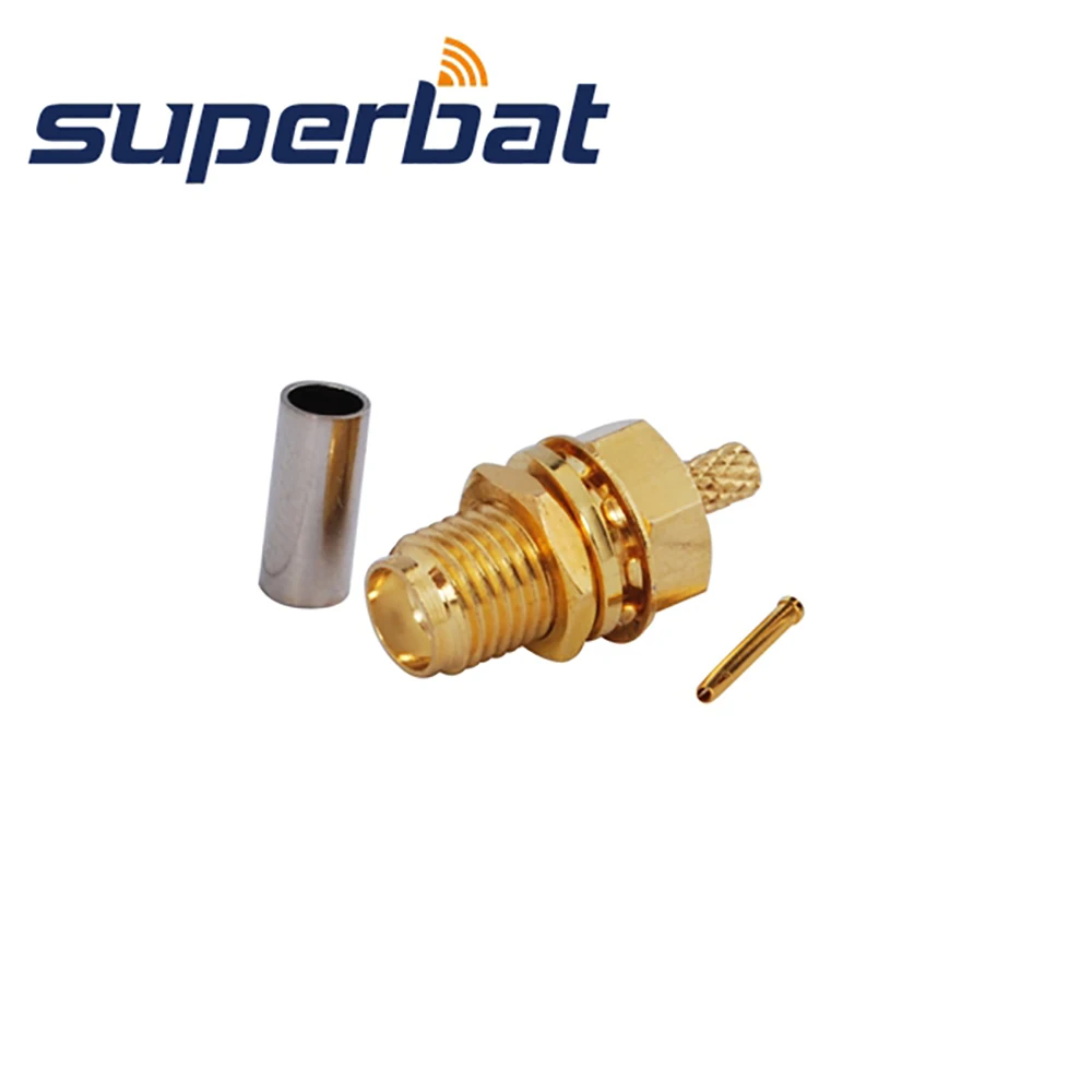 Только обжим SMA штепсельно гнездовой RF коаксиальный разъем для RG 174 188A RG316 LMR100