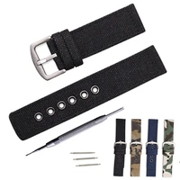 nylon watchband 18mm 20mm 22mm 24mm canvas camouflage watch strap band watches bracelet montre pulseira relogio correa reloj