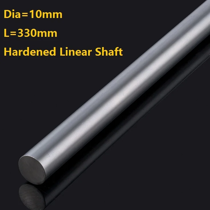 

100 шт./лот диаметр 10 мм вал 330 мм Длинный хромированный линейный вал твердый стержень вала направляющая для 3D-принтера cnc части