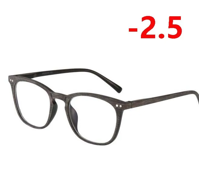 Myopia 250 Фотохромные линзы очки для близорукости унисекс ретро дерево цвет солнце фотохромные очки для близорукости 0-1,0-1,5-To-4,0 - Цвет оправы: Myopia 250