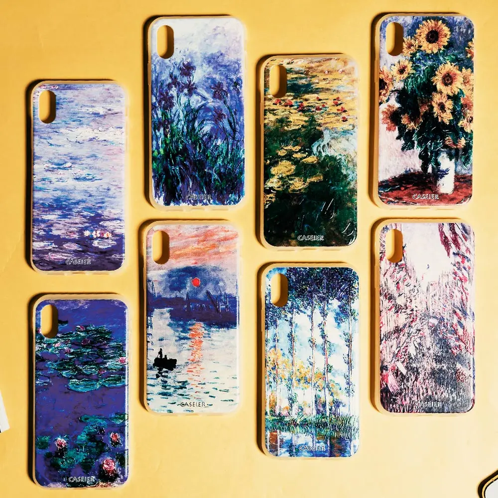 CASEIER чехол для телефона с рисунком &quotКартина маслом&quot iPhone X XR XS MAX 8 7 Мягкий