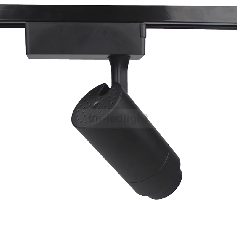 Регулируемый зум с регулируемой яркостью 3 Проводные светодиодные рельсовые