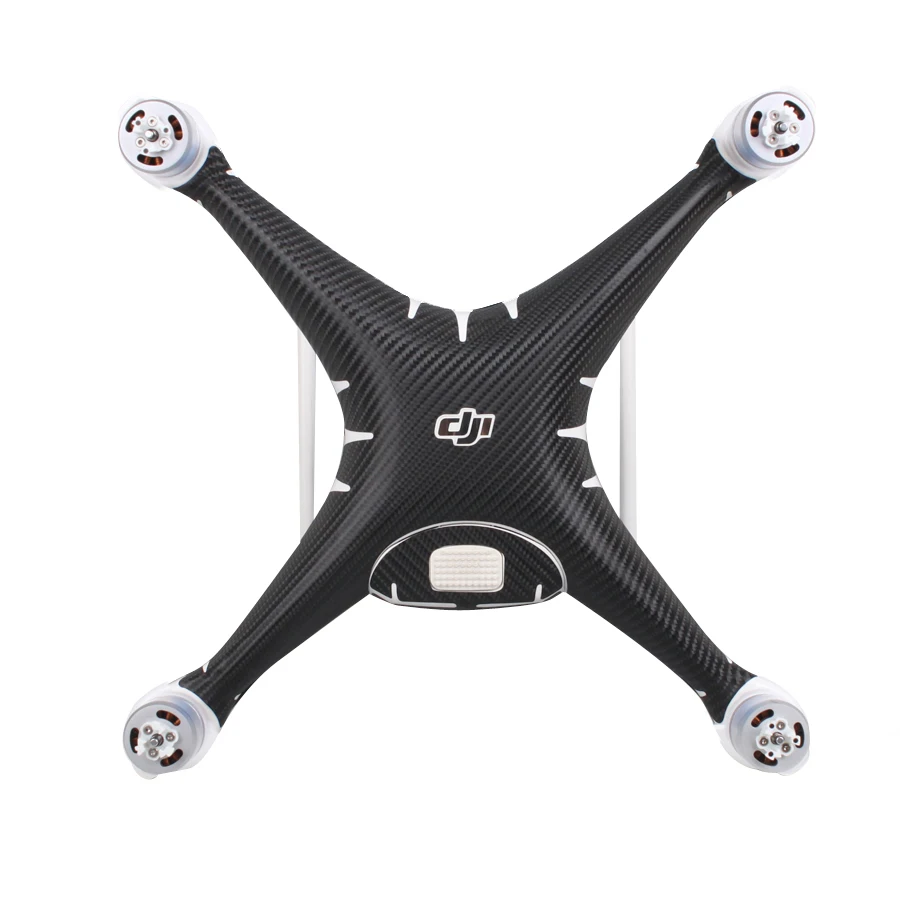 DJI кожи Стикеры черный Цвет углерода Волокно графические зерна Наклейки