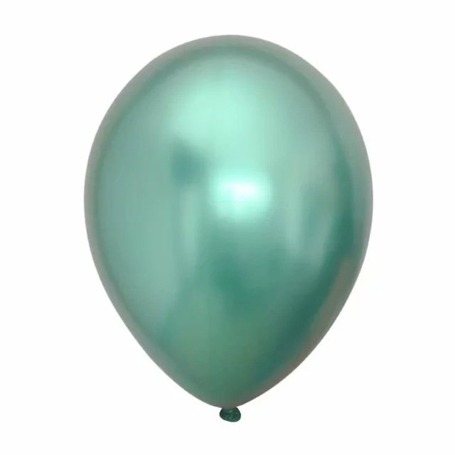 green 30/50/100 шт. шары из латекса цвета металлик жемчужный хром воздушные гелиевые шары День рождения декоративный воздушный шар Свадебная вечеринка детская Globos - Цвет: green