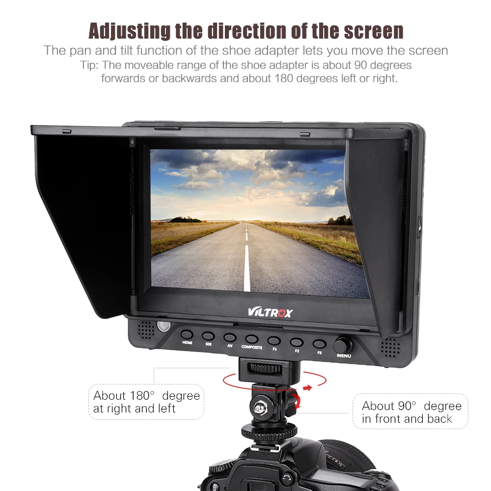 Viltrox DC 70EX 4K Porfessional 7 &quotHD клипса на ЖК камеру видео монитор разрешение 1024*600 для HDMI SDI