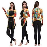 long sleeve lycra wetsuit full body swimwear triathlon suit jellyfish diving skin suit snorkeling suit ladies surfing rush guard