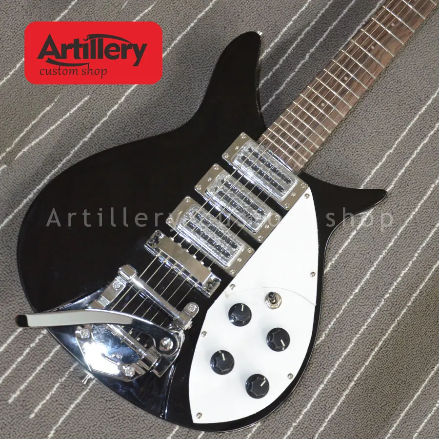 Заводской заказной Rickenback 325 330 Модель 3 пикапы хромовые части электрогитара с