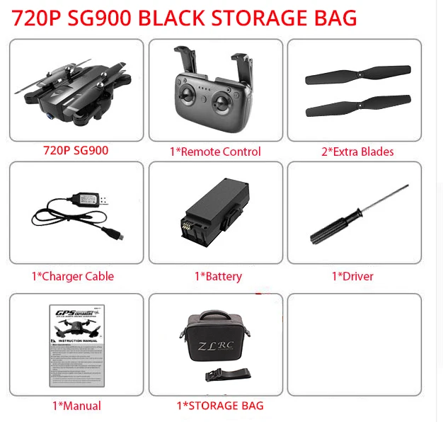720P Storage Bag Бесголовый Радиоуправляемый Дрон 720P 4K HD Двойная камера в реальном времени воздушный видео гонки Дрон Квадрокоптер авто возврат RTF wifi FPV вертолет - Color: 720P Storage Bag
