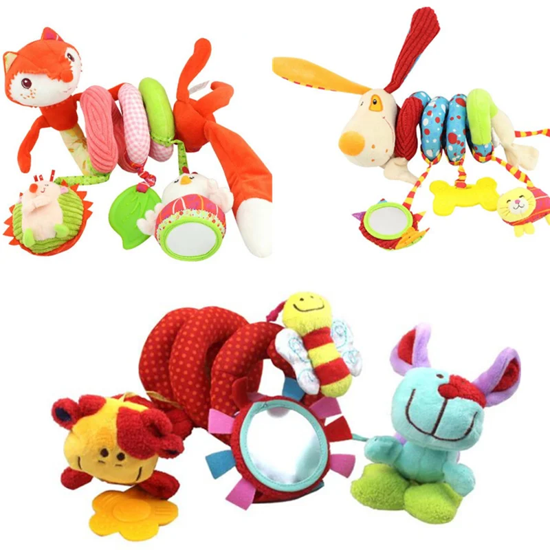 

Cute Spiral Activity Stroller Car Seat Cot Lathe Hanging Babyplay Travel Toys Baby Rattles Infant Toys 20% off