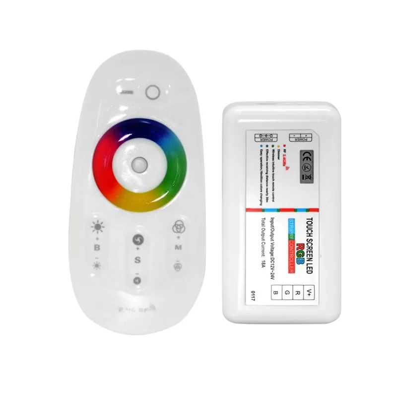 RGBW / RGB светодиодный сенсорный экран 2 4G DC12 24V 18A пульт дистанционного управления
