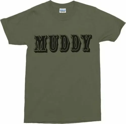 Muddy' Футболка Blues Legend Muddy Waters удобная футболка различных цветов Повседневная с