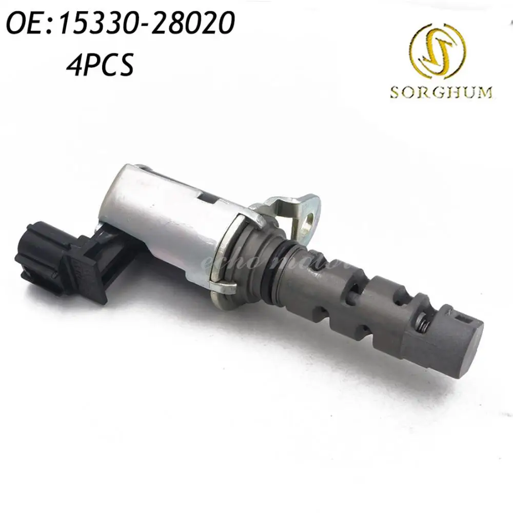 

4PCS 15330-28020 VVT Variable Timing Solenoid for Toyota Camry Corolla Highlander Matrix Rav4 Solara Lexus HS250h Scion