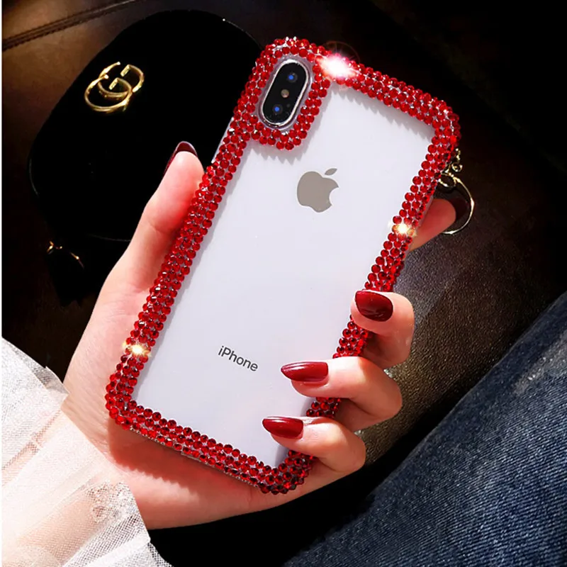 Роскошный чехол для телефона с кристаллами и бриллиантами iPhone11 Pro MAX X XS XR 6 6s 6plus 7