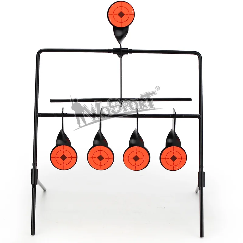 

Outdoor & Indoor Shooting Practice Targets 5-Plate Reset Military Tactical Airsoft Training Target for Hunting Paintball