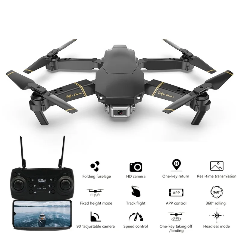 

RC Drone With Camera HD 1080P 120° Wide angle One Button Return Track flight Self Dron quadcopter RC Helicopter FPV Drones Toys