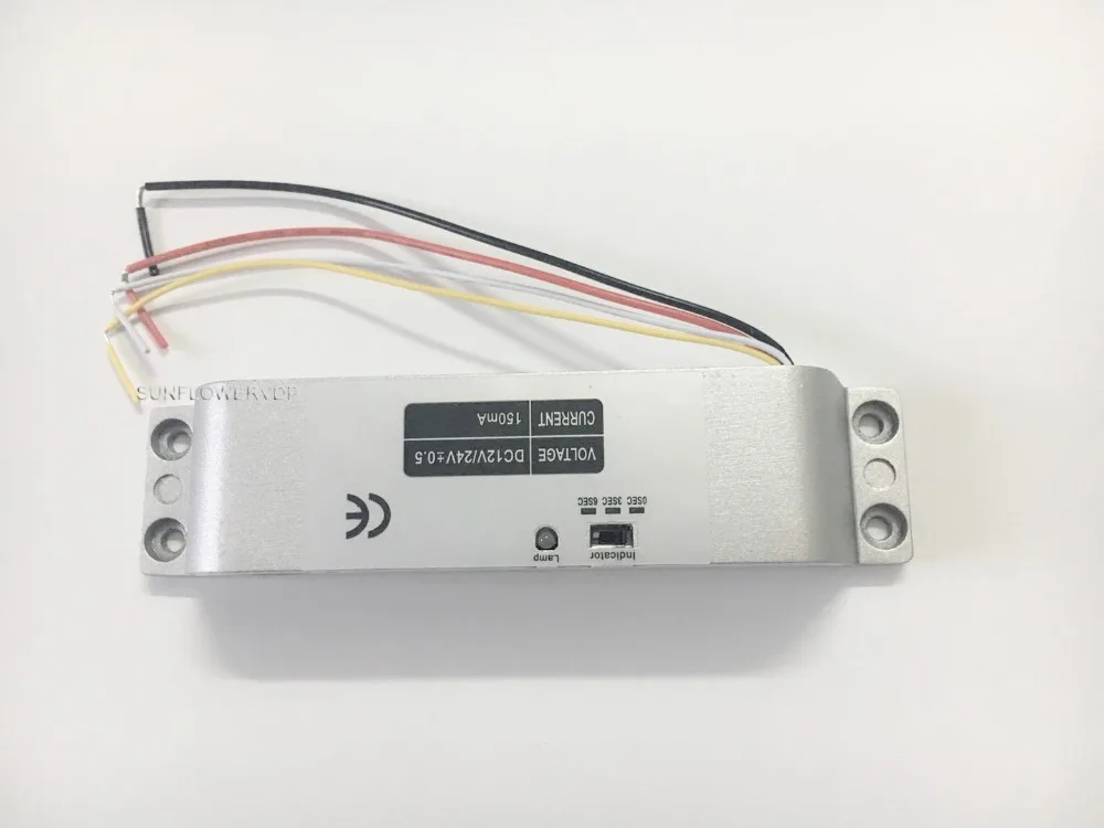 NC Электрический врезной DC 12V не безопасный замок болт для системы контроля