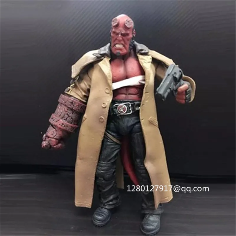 6 дюймов супергерой Hellboy Anung Un Rama сын сатаны включает в себя самурайский пистолет