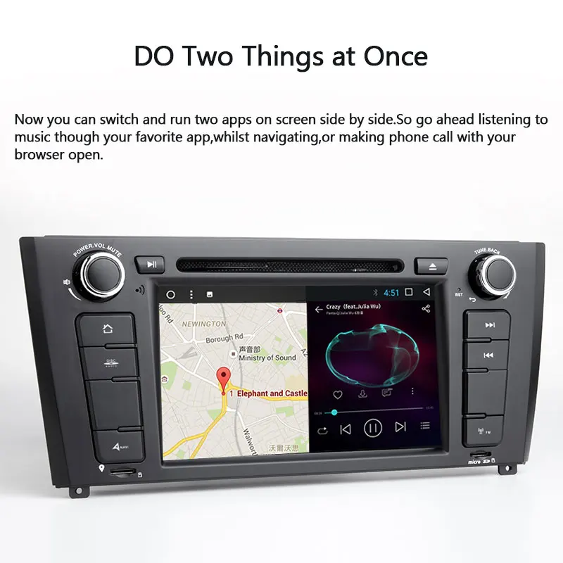Josmile автомобильный мультимедийный плеер 2 Din Android 8 1 для BMW E87 серии E88 E82 E81 I20 D