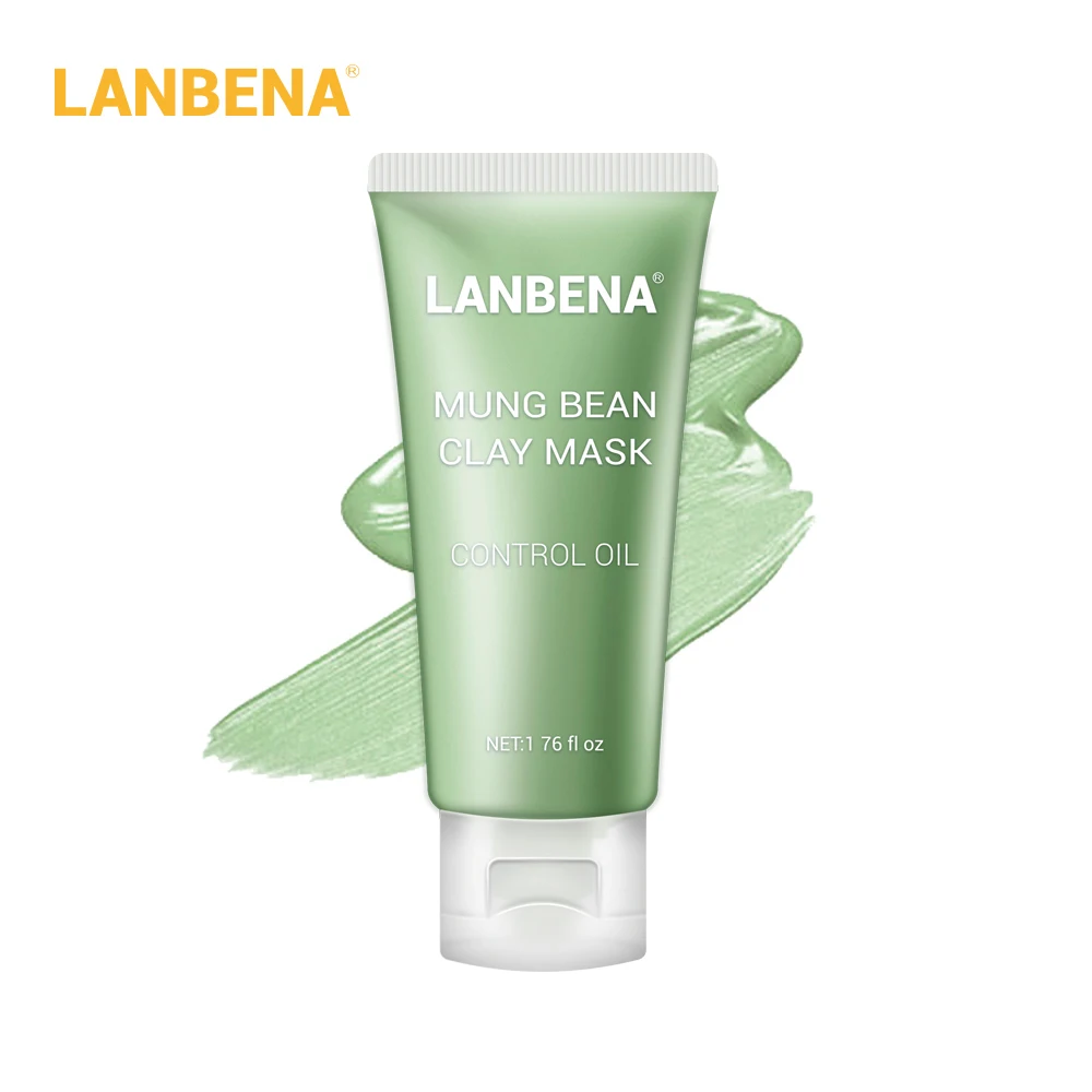 Маска для лица LANBENA Mung Bean Clay уменьшает количество акне питающее Глубокое