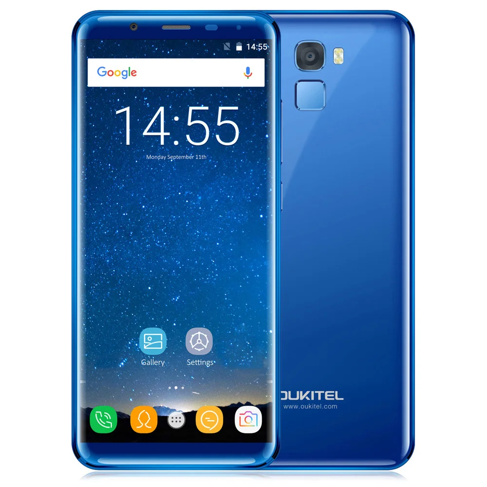 OUKITEL K5000 Smartphone 5.7 Inch 4G Phablet Android 7.0 MTK6750T Octa Core 1.5GHz 16.0MP Rear Camera Fingerprint Scanner Phone | Мобильные