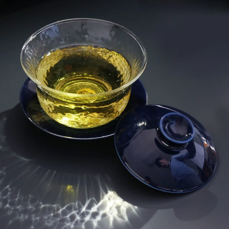 Чайный набор чайный из закаленного стекла кунг фу|lid bowl|lid glass bowllid cups |