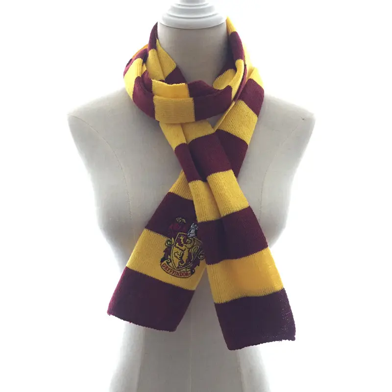Gryffindor Scarf Хогвартс Школа Гермионы Косплей Костюм Гриффиндор Слизерин Hufflepuff Ravenclaw толстовки, свитшоты, куртки, пальто для мужчин и женщин - Цвет: Gryffindor Scarf