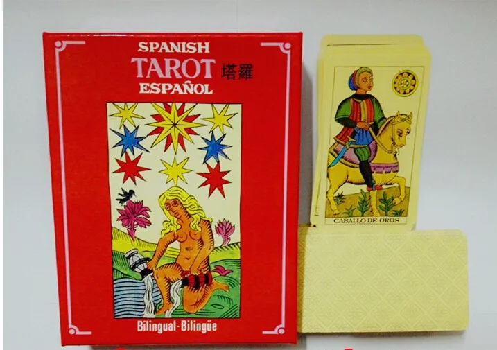 Настольная игра "Испания Таро" 78 шт./компл. в коробке игральная карта загадочная настольная игра, карты Таро для семьи/друзей с испанским языком