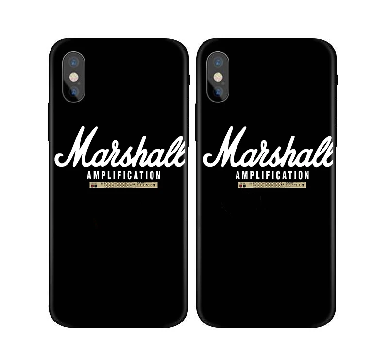Роскошный комбоусилитель Marshall чехол для iphone X 7 XS XR XSMA 11 11Pro черный чехол для samsung S9 S10 оранжевый цвет Усилитель чехол Крышка - Цвет: 11681