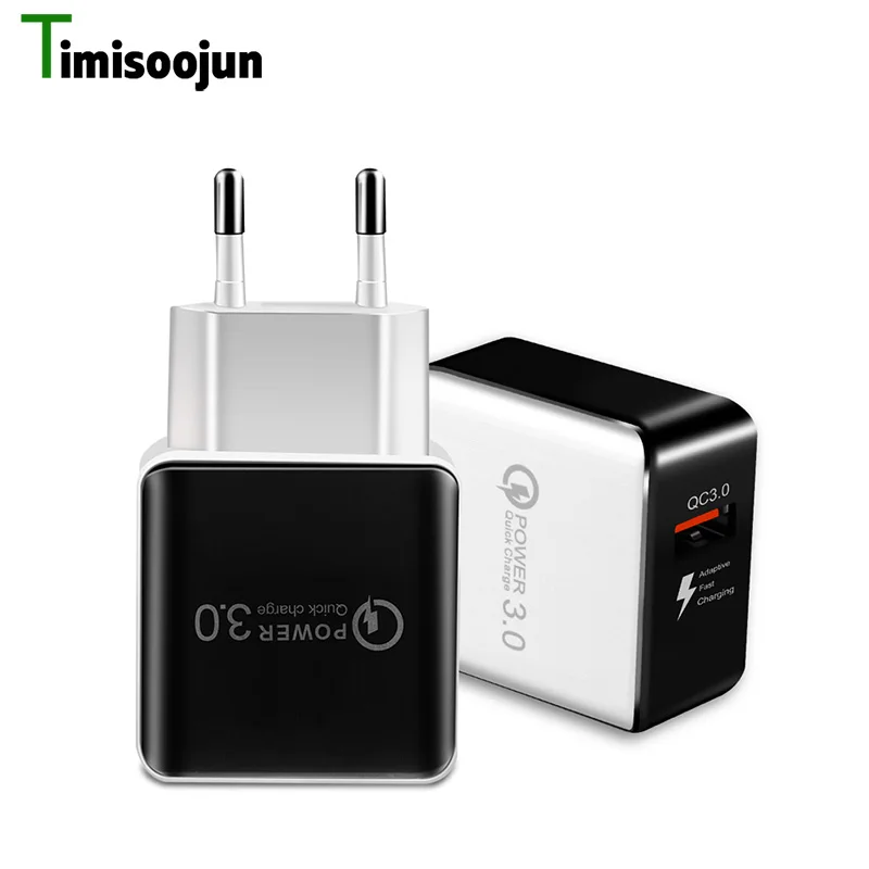 TimiSoojun Быстрый Зарядное устройство 3 0 USB QC3.0 быстрый мобильный телефон