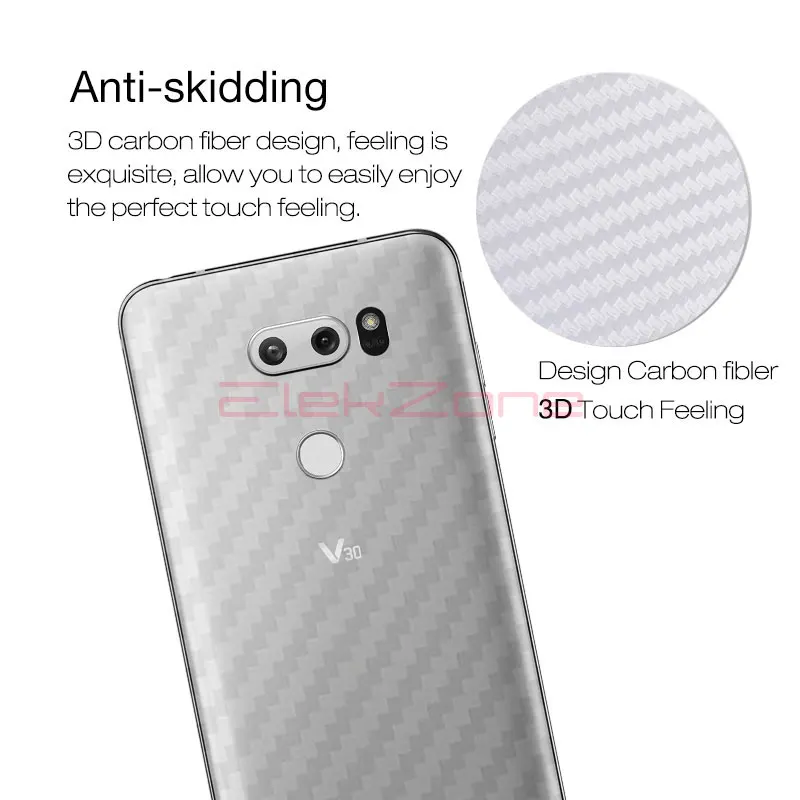 5 шт. для LG G7 G6 Q6 V20 V30 задняя крышка Защитная пленка Plus V40 V50 ThinQ углеродное волокно