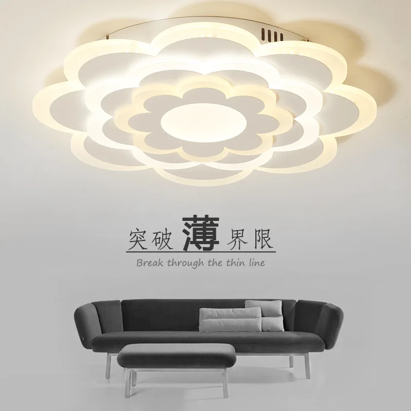 

New Simple Modern Living Room Lamp Atmosphere Led Ceiling Lamp Creative Spiral Flower Hall Small Living Room Bedroom Lamp