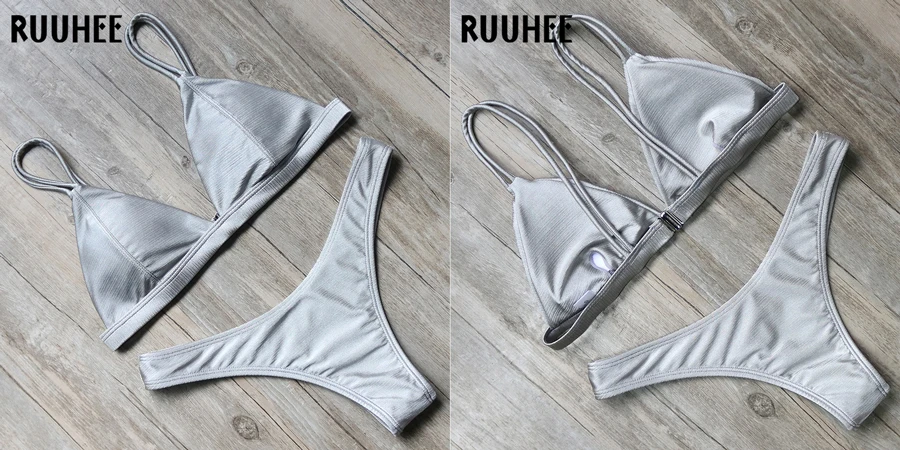 RUUHEE, бикини, купальник для женщин, купальник, бразильский, с высоким вырезом, бикини, набор,, купальный костюм с пуш-ап, Женская пляжная одежда, купальник