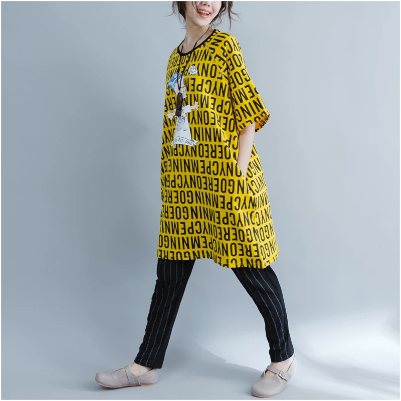 4XL 5XL 6XL Плюс Размер Женщин Одежда 2017 Лето Harajuku Хиппи Рубашка Письмо Печатные