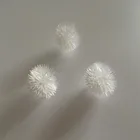 Оптовая продажа, 200 комплектов, пластиковые белые пушистые шарики для светодиодной гирлянды, рождественские огни, украшения для праздника, дома, свадьбы, вечеринки