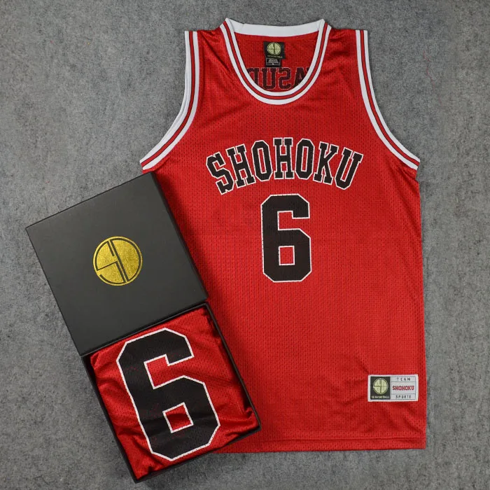 Костюм для косплея аниме Slam Dunk Shohoku из джерси с номером 6 Yasuharu Yasuda баскетбольной