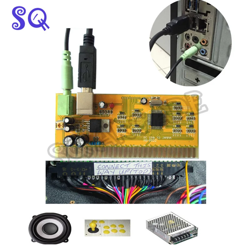 USB адаптер для контроллера JAMMA с D входом ПК/Аксессуары аркадных машин/контроллер