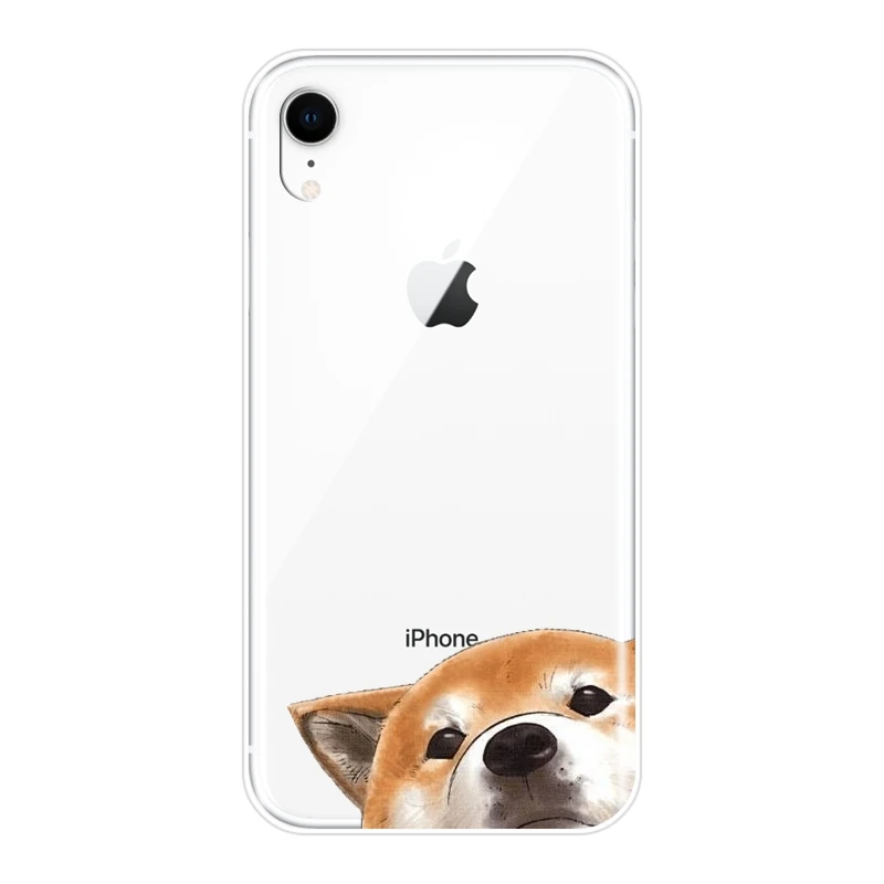 No.1 Задняя крышка для Apple iPhone X XR XS MAX 8 7 6 S 6 S силиконовый мягкий чехол Шиба ину Собака Щенок чехол для iPhone 6 S 6 S 7 8 Plus чехол для телефона - Цвет: No.1
