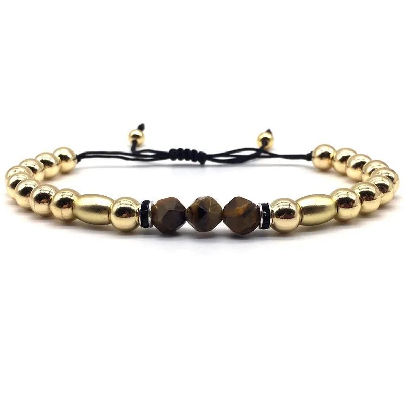 Классический Регулируемый браслет с тигриным глазом для мужчин 2020 модный