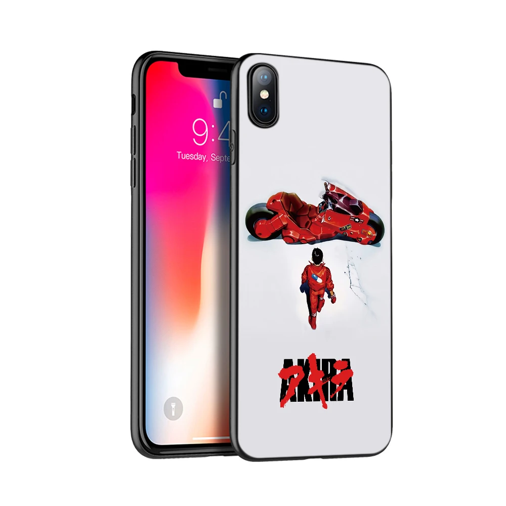 Черный ТПУ чехол для iphone 5 5s SE 2020 6 6s 7 8 plus x 10 XR XS 11 pro MAX Akira 1988 пленка аниме