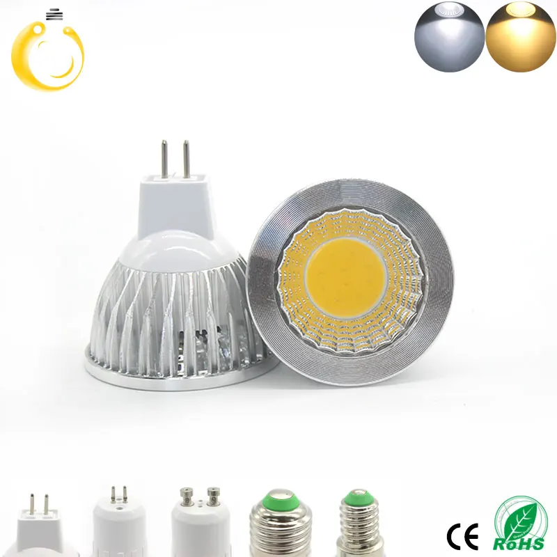 6 шт./лот новый продукт MR16 9 Вт 12 15 с регулируемой яркостью COB DC12V прожектор лампа