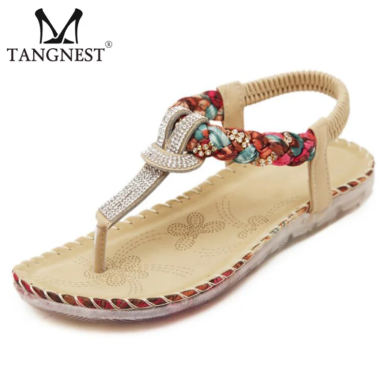 Новинка 2017 года летние женские босоножки Милые Вьетнамки с цветами женская обувь