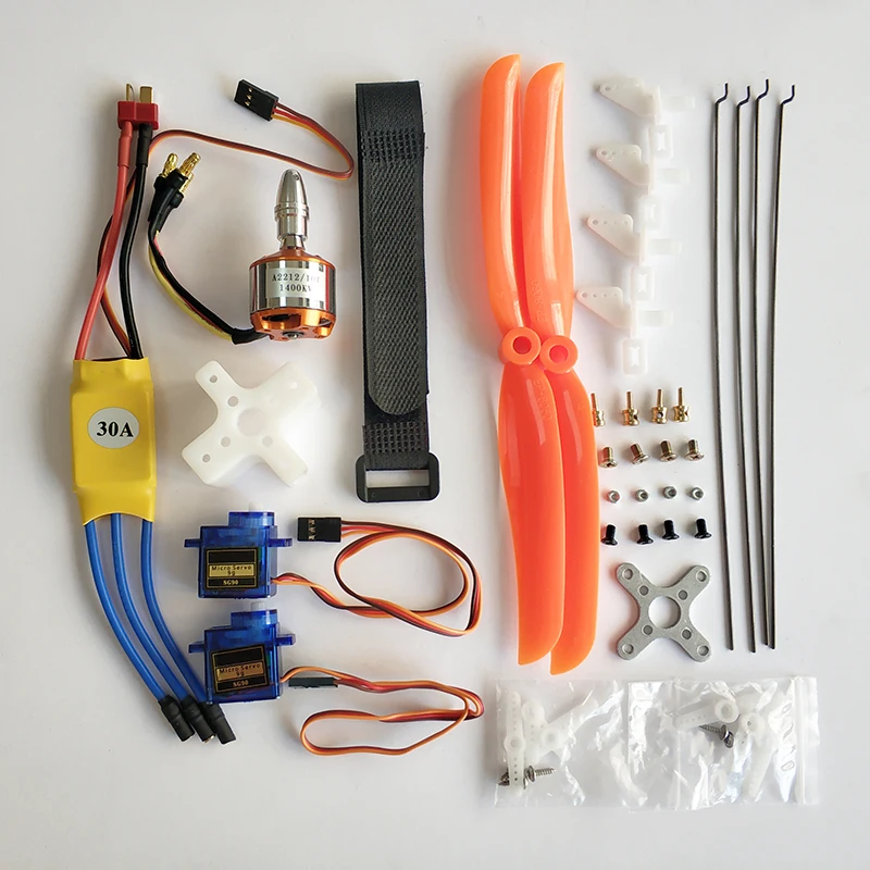 SU 27 2212 1400KV бесщеточный двигатель + 30A ESC SG90 сервопривод 8060 пропеллер зажим батареи