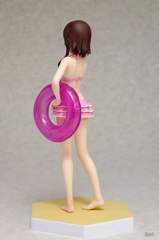 16 см аниме Nisekoi Onodera Kosaki розовый купальник спасательный круг Ver ПВХ модель