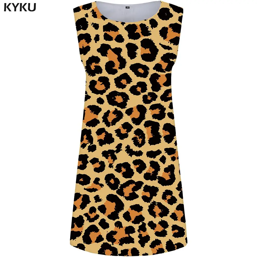 Ladies Dress 15 KYKU Брендовое платье с графическим рисунком для женщин Peace сарафан красочный цветок в Корейском стиле Вечерние мультфильм Vestido Сексуальная Boho женская одежда - Цвет: Ladies Dress 15